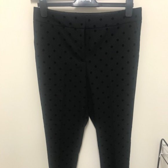 Black flocked ankle pant - Petite - Picture 1 of 3